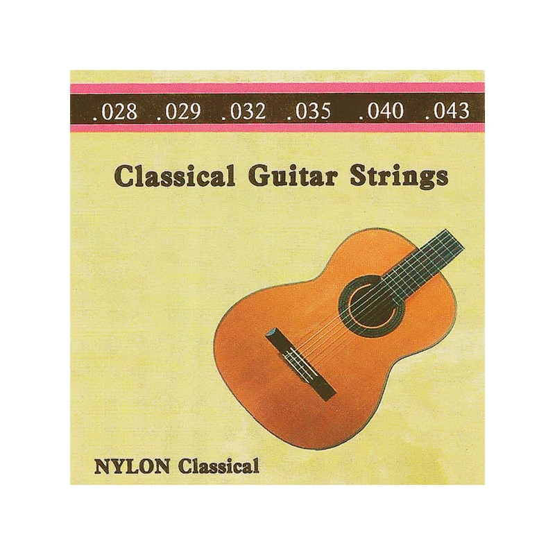 1 Takım 028-043 Klasik Gitar Dizeleri Şeffaf Naylon Kravat End Enstrüman Aksesuarları Parçaları