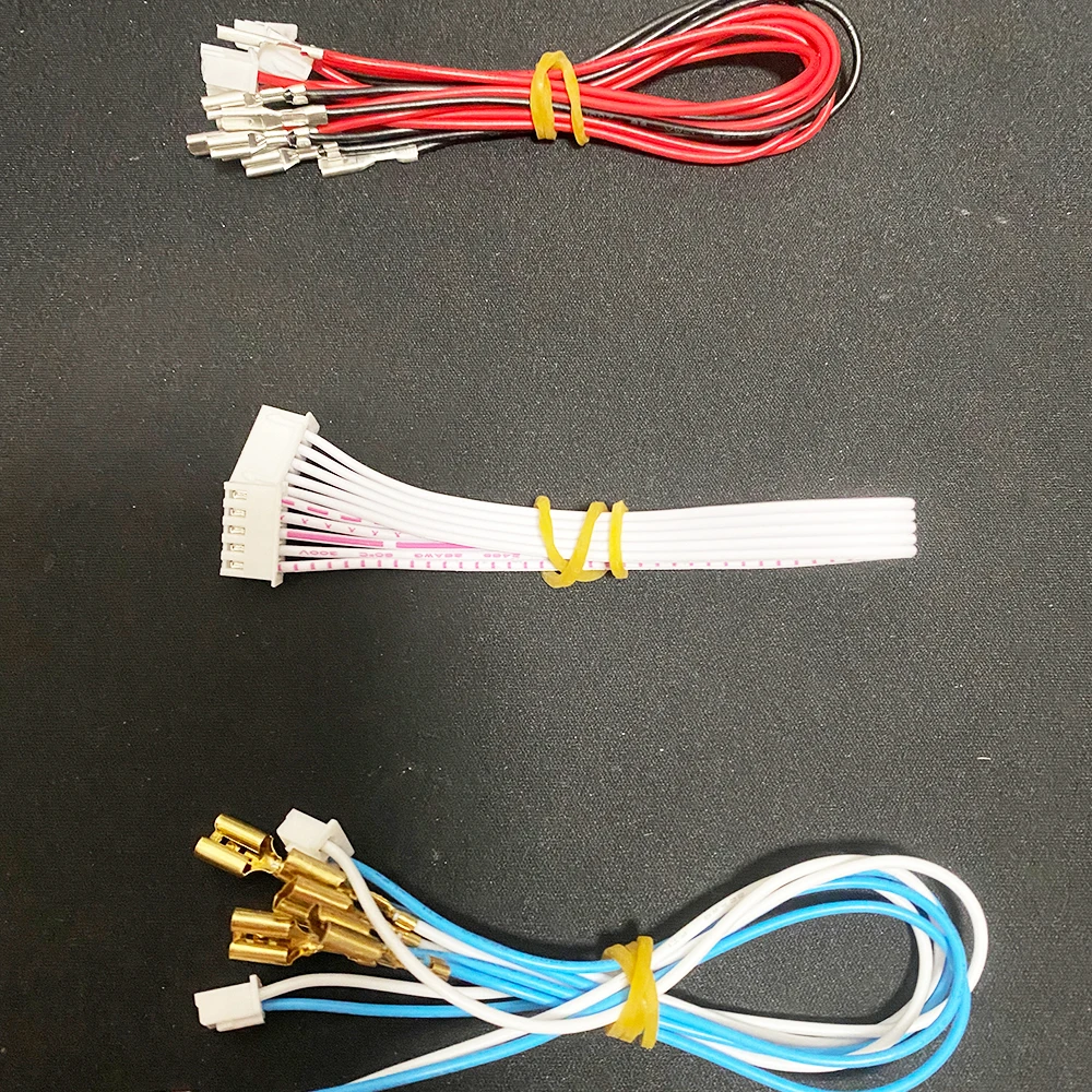 10 adet / grup 2 pin kablo ile 2.8 mm/4.8 mm konnektör İçin Amerikan Tarzı Joystick SANWA Düğmesi Anahtarı Jamma Arcade USB Encoder