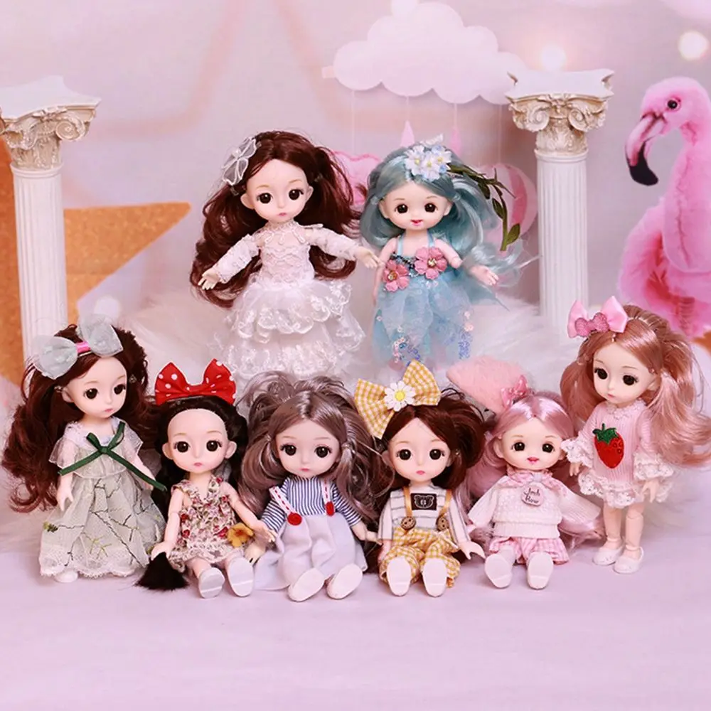 16cm BJD OB11 oyuncak bebek giysileri Mermaid Prenses elbise 13 Eklemler bebek giysisi Günlük Rahat Aksesuarları Etek Oyuncaklar Kızlar için Dıy Hediye
