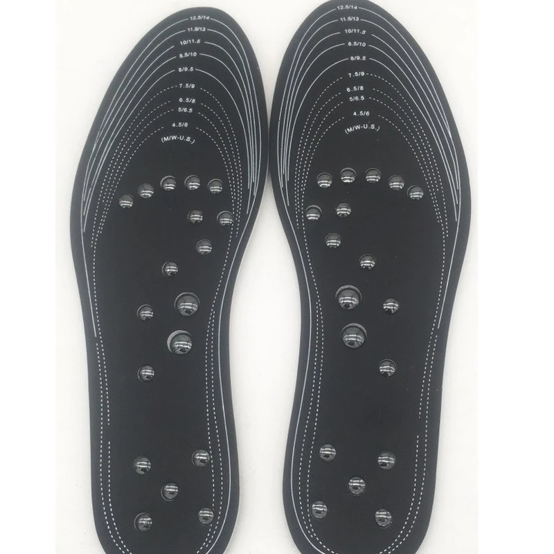 18 mıknatıslar Unisex Manyetik Terapi Masaj Tabanlık Ayak Acupressure Ayakkabı Pedleri Terapi Zayıflama Tabanlık Kilo Kaybı için
