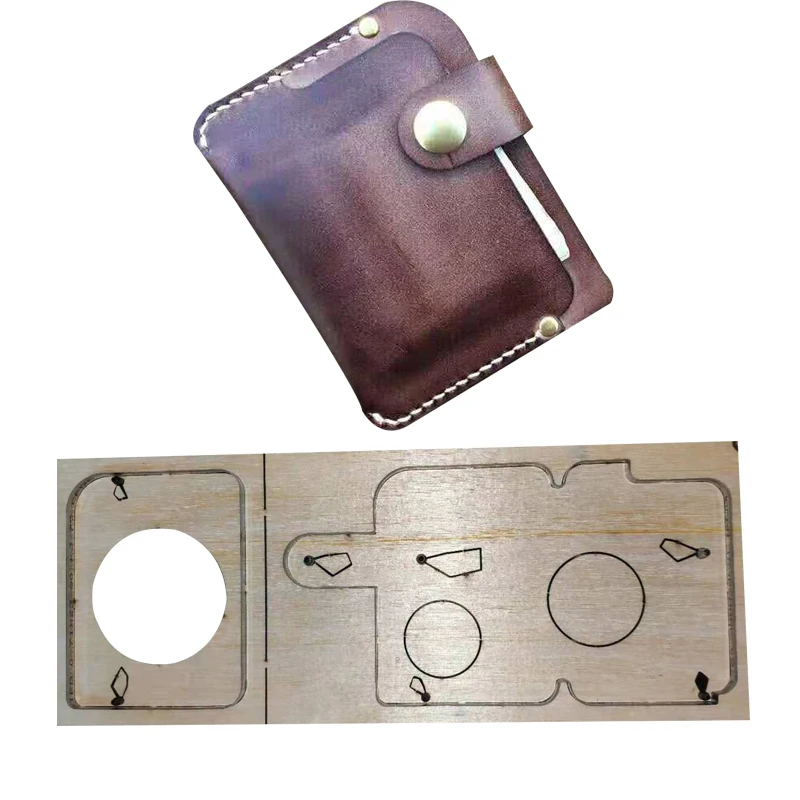2 adet / takım Japonya Çelik Bıçak DIY deri el sanatları Yapış kart tutucu bozuk para çantası küçük cüzdan kalıp kesme zımba el aleti