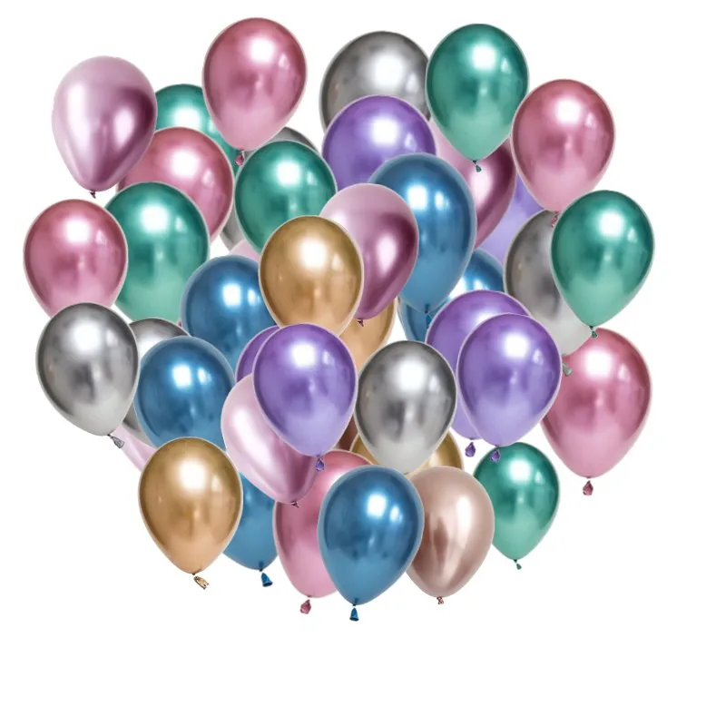 20 adet 12 inç Altın Gümüş Krom Metal Lateks Balon Doğum Günü Partisi Şişirmek Globos Gelin Olmak Balon Düğün Dekorasyon Malzemeleri