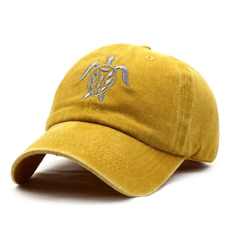 2021 Pamuk Kaplumbağa Nakış Casquette beyzbol şapkası Ayarlanabilir Açık Snapback Şapka Erkekler ve Kadınlar için 78
