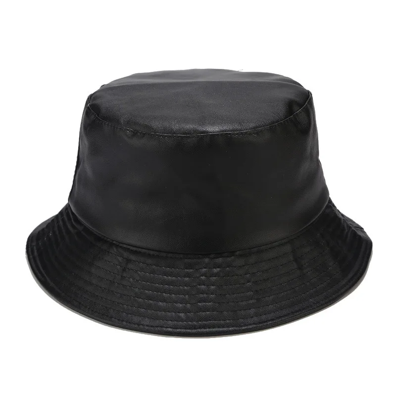 2021 Yeni Moda Deri balıkçılık şapkası Marka Rahat Kova Şapka Açık Serin Güneş Koruyucu Balıkçı Şapka Sokak Hip Hop Kapaklar