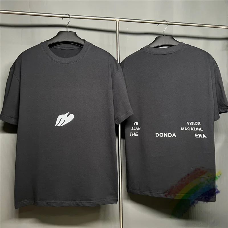 2022ss Kanye Güvercinler Müzik Festivali T Shirt Erkek Kadın 1: 1 Üst Sürüm Ağır Kumaş Rahat Moda T-shirt Tee Tops
