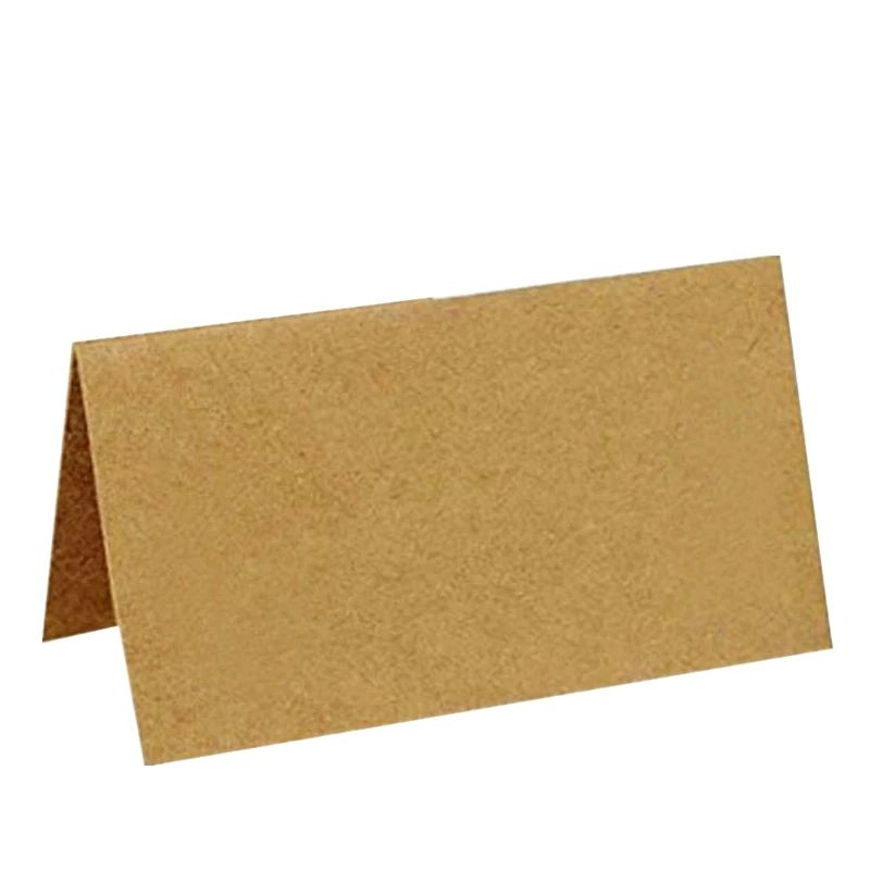 25/50 adet Kraft Kağıt Yer Kartları Düğün Dekor Güzel Oturum açma Masası Adı Koltuk Kartı Toptan resepsiyon masası Beyaz Kağıt Kartı