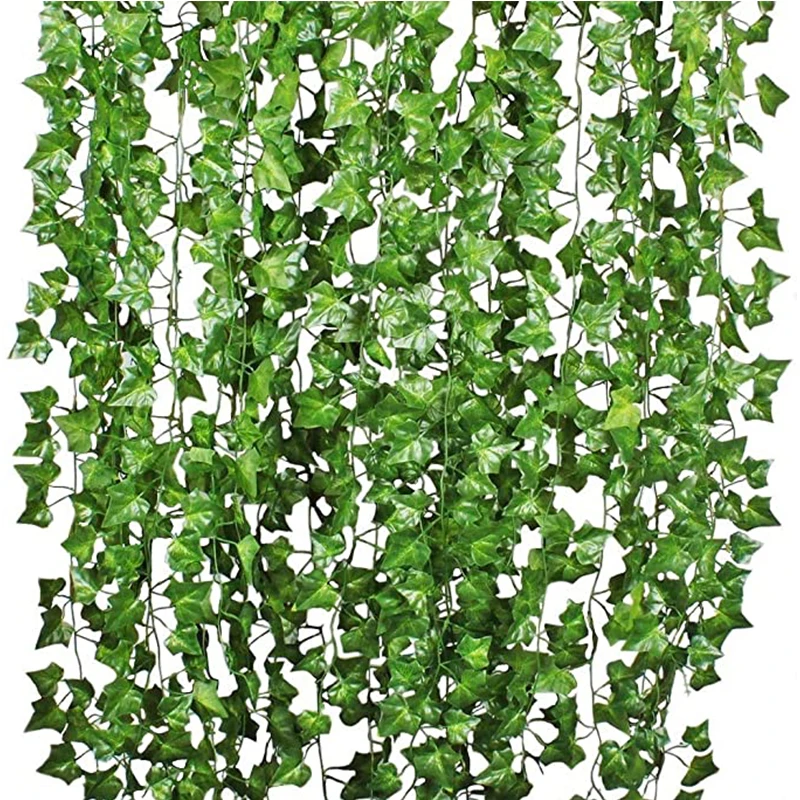 3 Adet 2.1 m Sahte Sarmaşıklar Sahte Sarmaşık Yaprakları Yapay Sarmaşık Garland Yeşillik Sarmaşıklar Düğün Dekor için Estetik İpek Sarmaşık Sarmaşıklar Duvar dekor