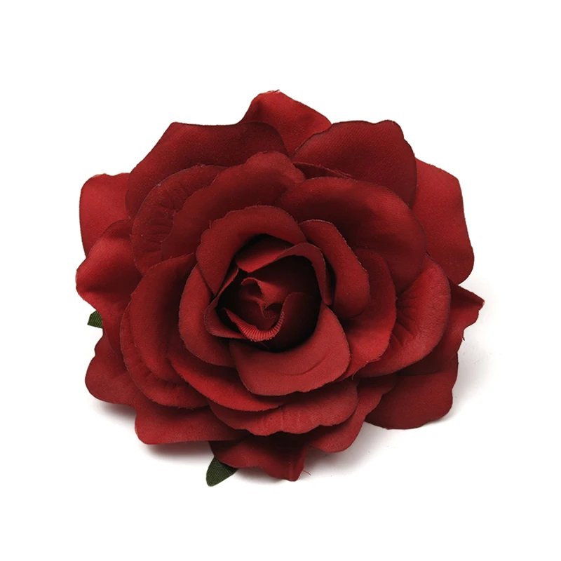 30 adet 9cm Yapay İpek Çiçekler Kafaları Düğün Dekorasyon İçin Kırmızı Gül DIY Çelenk Hediye Kutusu Scrapbooking Craft Sahte Çiçek