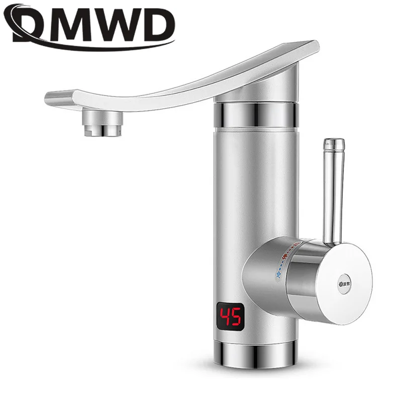 3000W Elektrikli Anında sıcak su ısıtıcı musluk LED ortam ışığı sıcaklık göstergesi Banyo Mutfak Tankless soğuk ısıtma musluk
