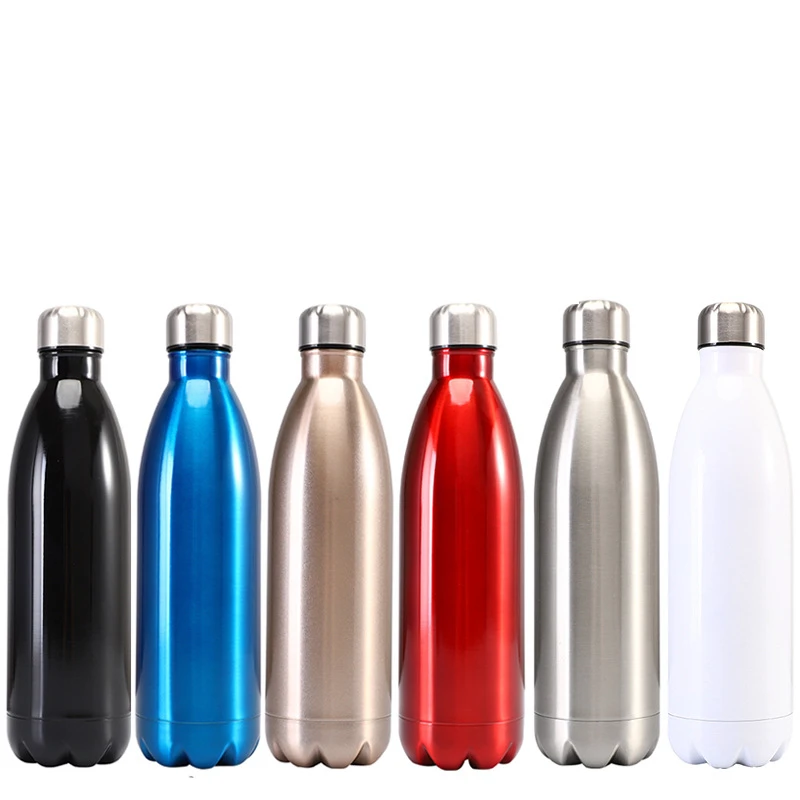 350/500/750/1000ml Paslanmaz Çelik termos şişe Moda Günlük, Açık, otomotiv su ısıtıcısı taşınabilir Vakum bardak
