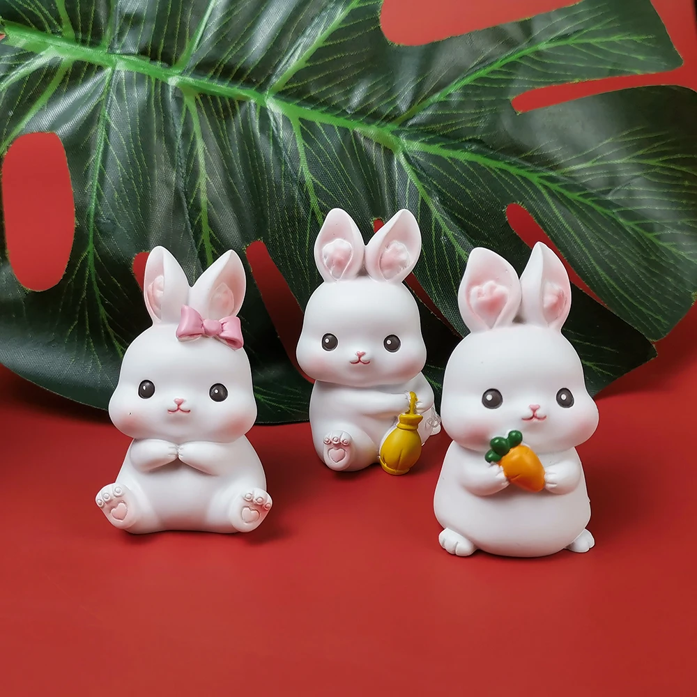 3D Hayvan Tavşan Tavşan Şekli Sabun Mum Kalıp silikon kalıp Aroma Alçı Alçı Reçine Kalıp DIY El Yapımı El Sanatları Kalıpları
