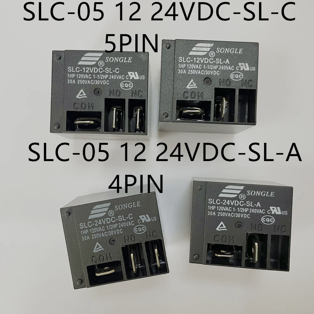 4PİN 5pin RÖLELERİ 05 V 12 V 24 V SLC - 05 12 24VDC-SL-C / A PCB Güç Röleleri 30C T91 HF2100 1 ADET
