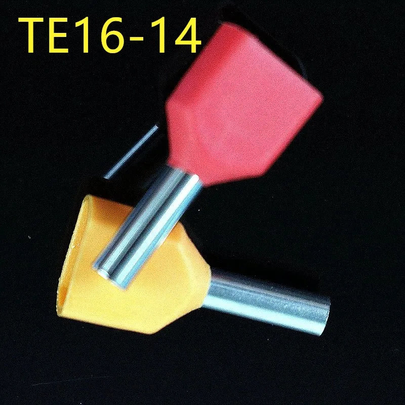 50 ADET TE16 - 14 çift boru Yalıtımlı soğuk pres Terminali Bakır Sıkma Konnektörü