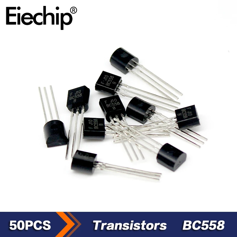 50 ADET Transistör TO-92 PNP Transistörler BC558 30V 0.1 A Triyot Yeni orijinal Elektronik bileşen