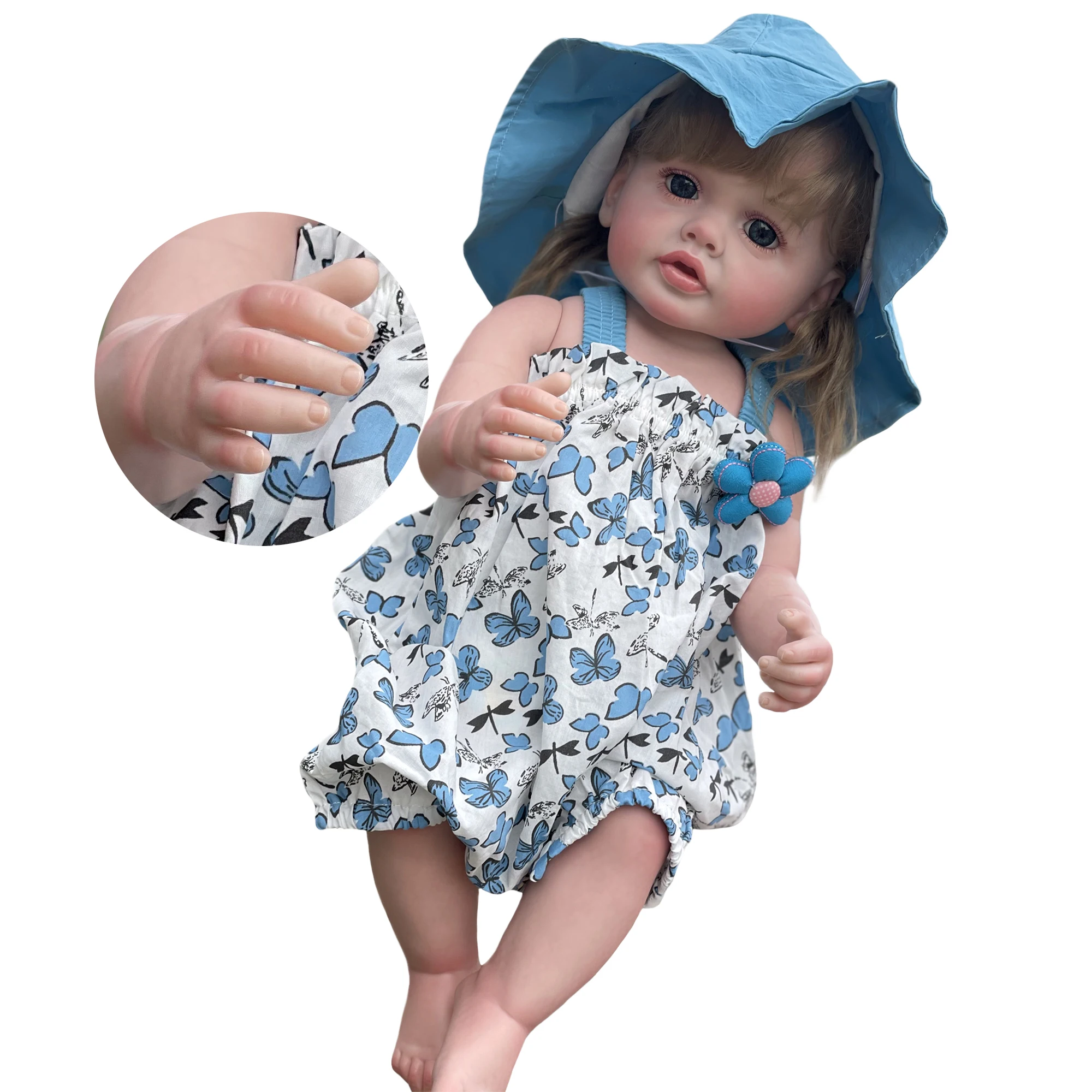 55 cm Bitmiş Betty Bebe Reborn Bebekler 3D Boyalı Görünür Damarlar El Yapımı Gerçekçi Yeniden Doğmuş Bebek Bebek Muñecas Realistasbebes