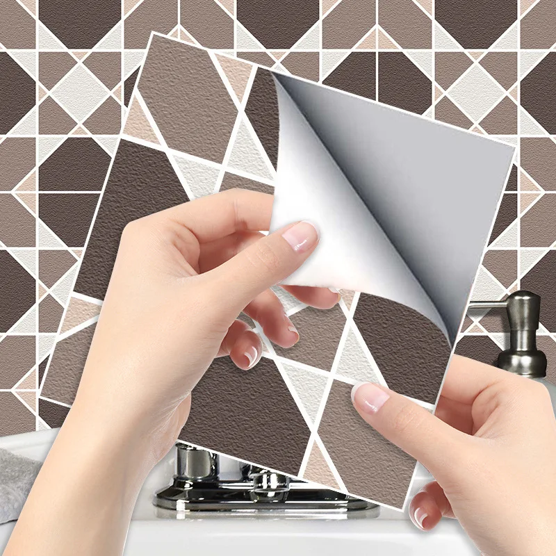 6 adet Mutfak Duvar Karosu Çıkartmaları Banyo Kendinden Yapışkanlı Su Geçirmez PVC Duvar Sticker Ev Geliştirme Vinil Kabuğu Sopa 20x20cm