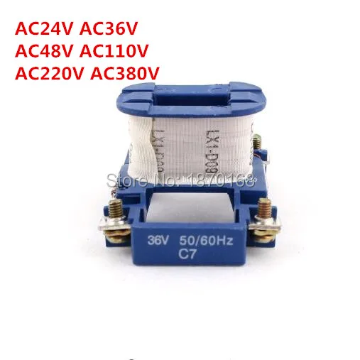 AC kontaktör kontrol gerilim bobini CJX2/LC1 0910 1810 1210 AC24V AC36V AC48V 380V AC220V AC110V AC kontaktör kontrol gerilim bobini