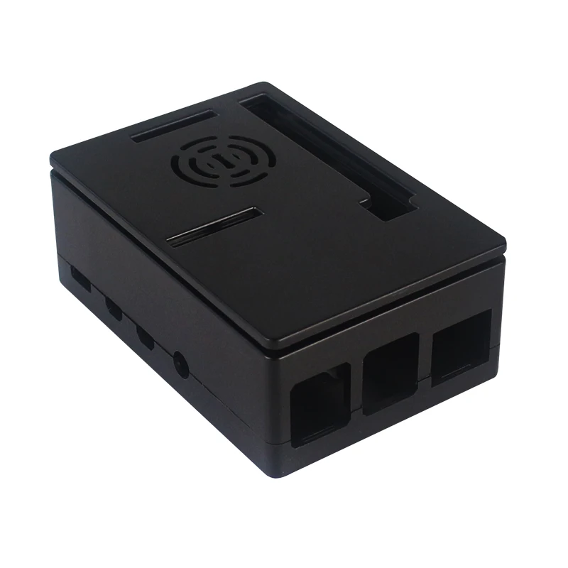 Ahududu Pi 4 Model B ABS Kılıf Siyah Siyah Şeffaf Plastik Koruyucu Kutusu Ahududu Pi için 4B 3.5 inç LCD Dokunmatik Ekran