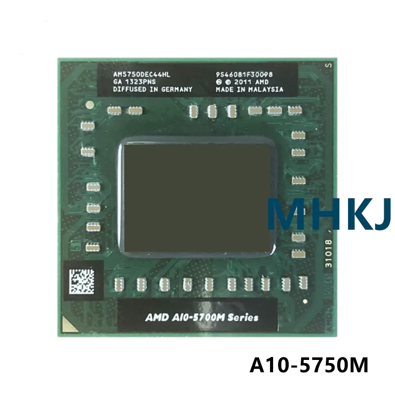 AMD A10 Serisi A10-5750M A10 5750M 2.5 GHz Dört Çekirdekli Dört İplik CPU İşlemci 35W AM5750DEC44HL Soket FS1