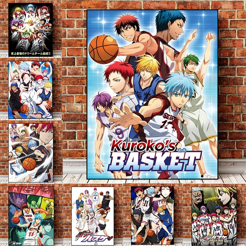 Anime Kuroko Basketbol Tuval Boyama Kuroko Tetsuya Karakter Posteri Resim Duvar Sanatı Baskılar için Uygun ev duvar dekoru M