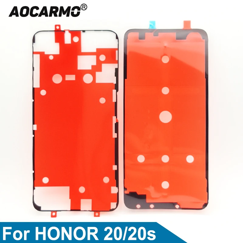 Aocarmo Ön LCD Ekran Ekran Yapıştırıcı Arka Pil Kapağı Arka Sticker Tutkal Bant Huawei Onur İçin 20 / 20s