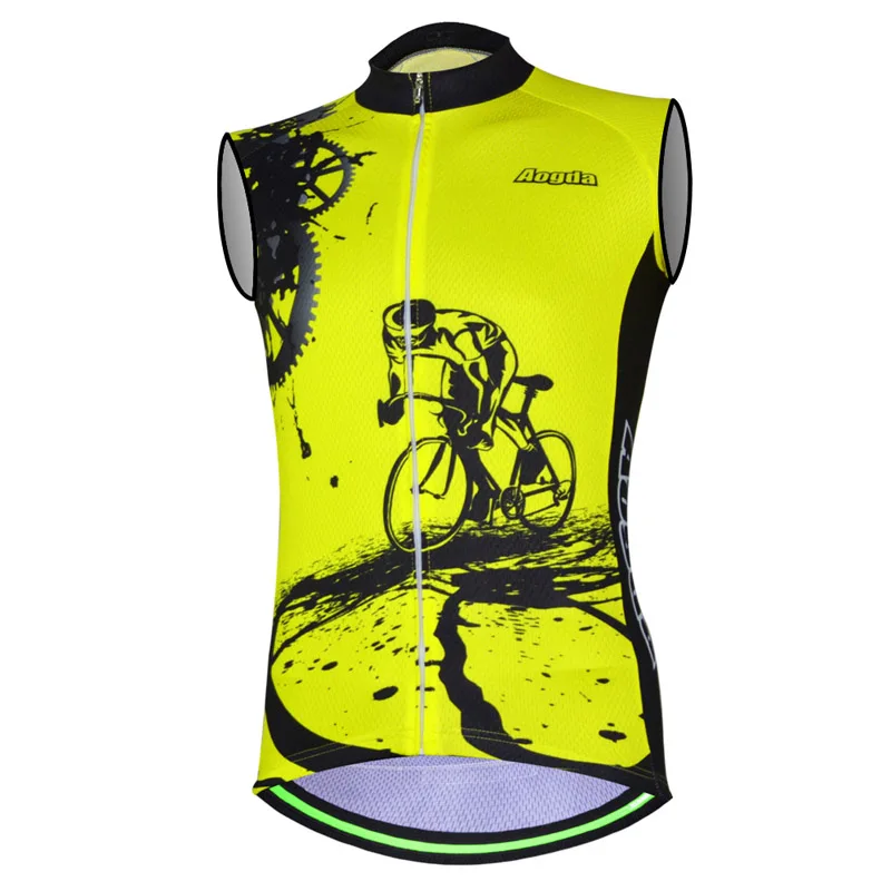 Aogda Erkekler Kolsuz Bisiklet Jersey Nefes Yaz Bisiklet Giyim Maillot Ciclismo Mtb Bisiklet Gömlek Yelekler 5 Renk