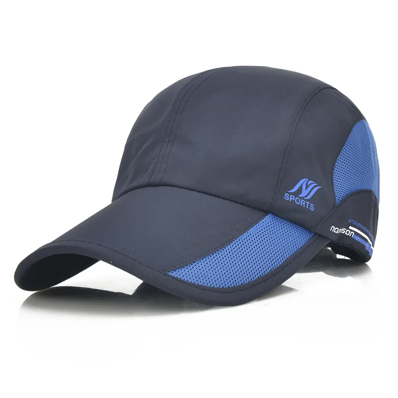 Açık Koşu Spor Şapka Yaz Erkekler Nefes beyzbol şapkası file şapka Spor Kap Hızlı Kuru Şapka