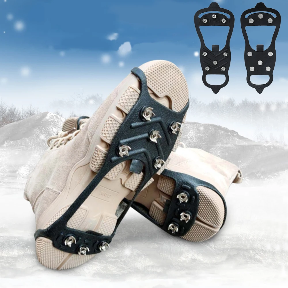 Açık Krampon Kar Ve Buz Ayakkabı Sivri Kış Ayakkabı kaymaz Ayakkabı Kapakları Kış Balıkçılık Tırmanma Buz Tutucu