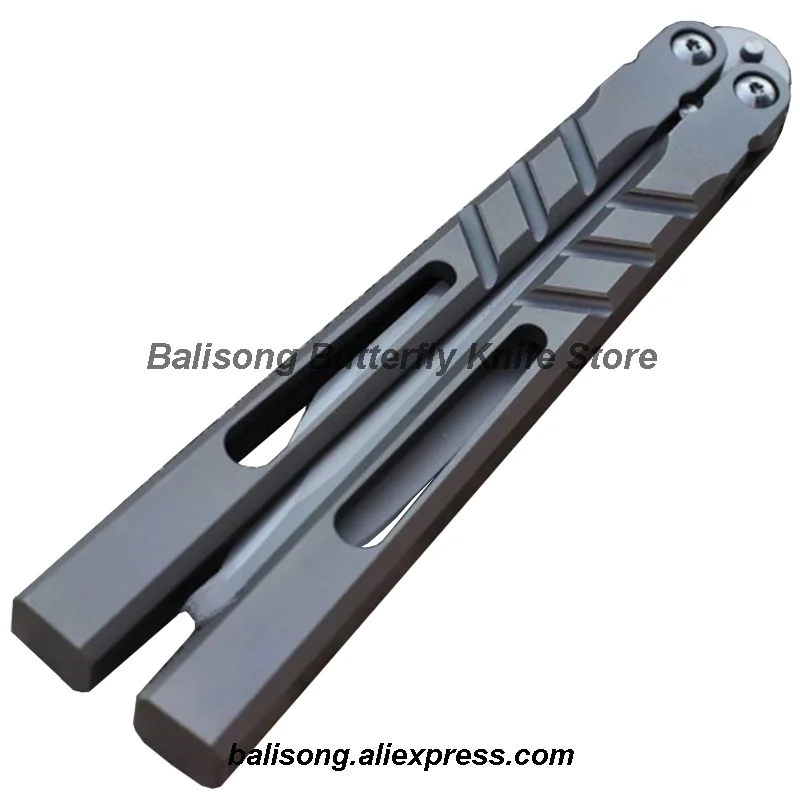 Baliplus Mandalsız Kanal Alfa Beast CHAB Klon Balisong Flipper Kelebek Eğitmen Bıçak EDC Ücretsiz sallanan Bıçak