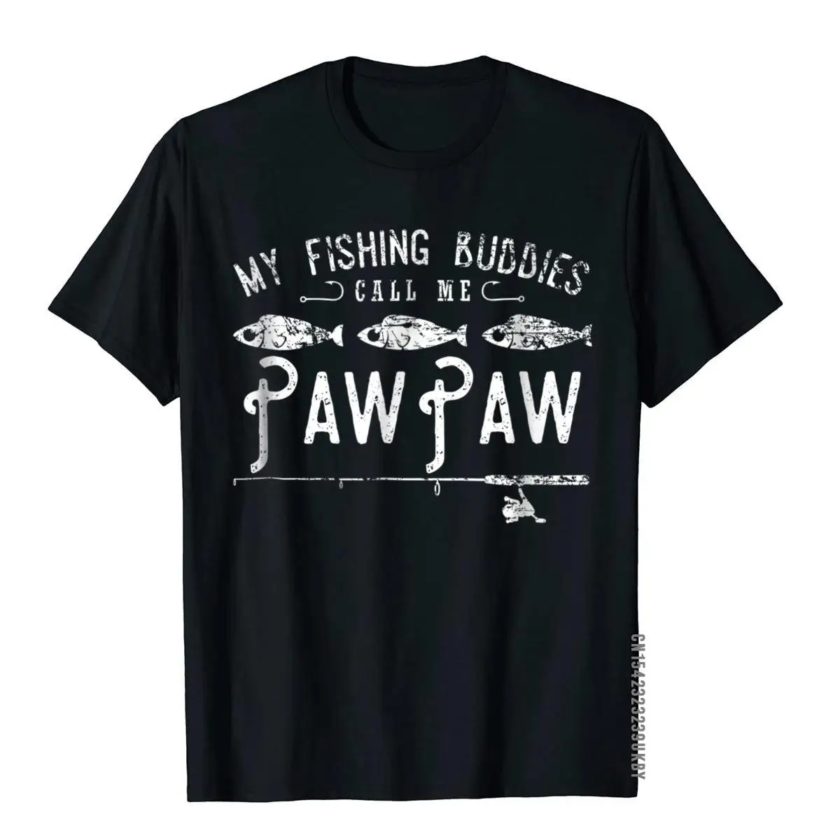 Benim Balık Arkadaşlar Beni Ara PawPaw Gömlek Sevimli Hediye Pamuk Erkekler T-Shirt Camisa Üstleri T Shirt Şirketi Rahat