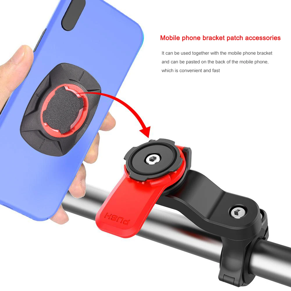 Bisiklet Bisiklet cep telefonu çıkartması Montaj telefon tutucu Sürme Güçlü Yapıştırıcı Destek Standı Geri Düğmesi Macun Adaptörü Aksesuarları