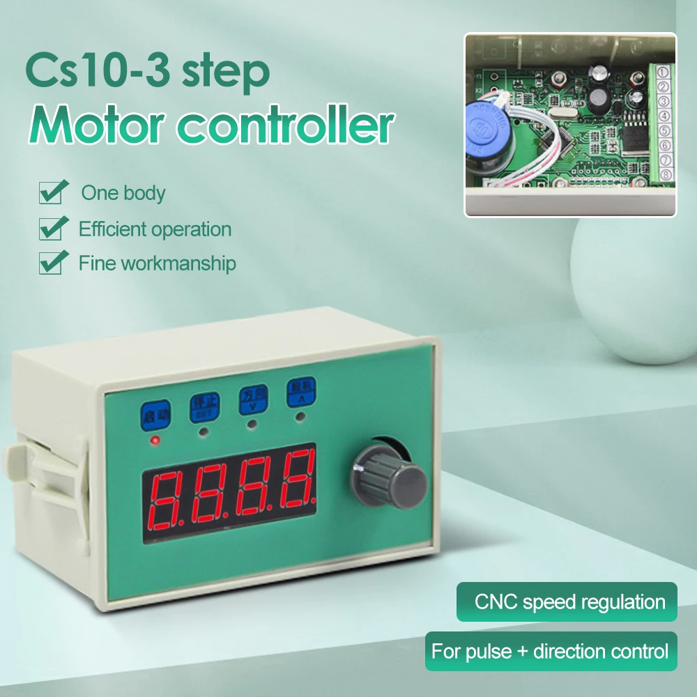 CS10 - 3 dijital ekran atım jeneratörü Step Servo Motor Sürücü Kontrol Kademesiz Hız Kontrolü Ayarlanabilir