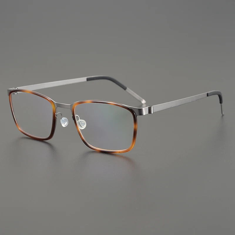 Danimarka Marka Tasarım Gözlük Titanyum Gözlük Çerçeve Vidasız Okuma Gözlük Çerçeveleri Erkekler Miyopi Reçete Gözlük 9711