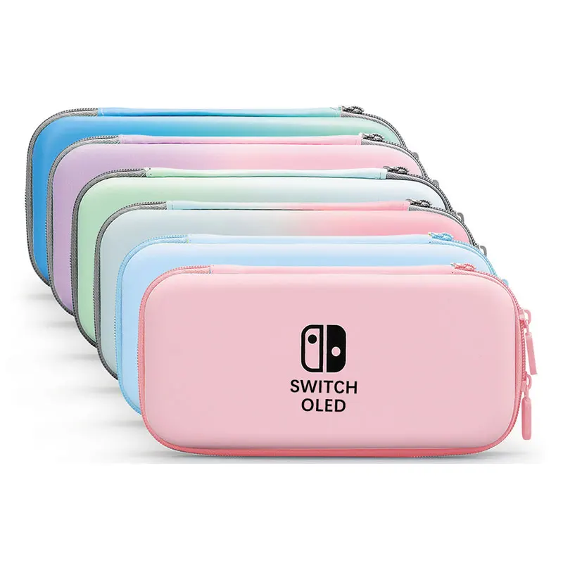 Degrade Renk Seyahat Taşıma saklama çantası Nintendo Anahtarı İçin Oled Oyun Konsolu Taşınabilir Koruyucu Kılıf Joycon Kutusu Kapak Kılıfı