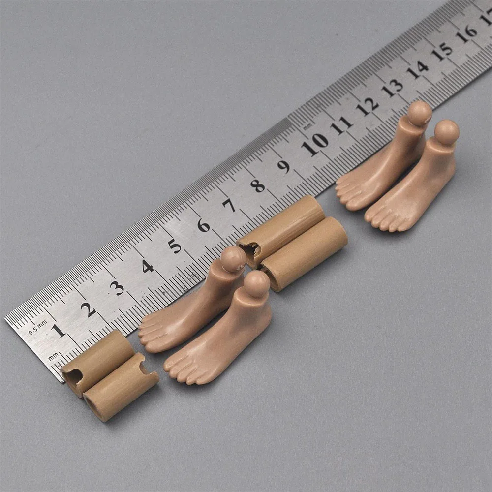 DML 1 / 6th Kadın Vücut Ayak Konektörü Uzatılmış Model PVC Malzeme İçin 12 inç Vücut Figürleri DIY Aksesuarları