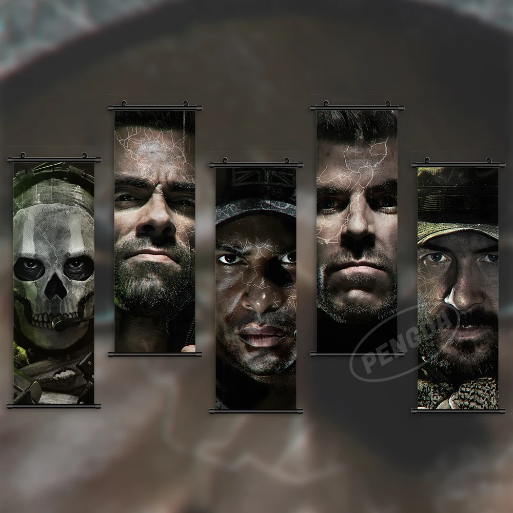 Duvar Sanatı Call of Duty Asılı Boyama Modern Savaş Posteri Tuval Hediye Baskı Resim Ev Dekorasyon Kaydırma Başucu Arka Plan