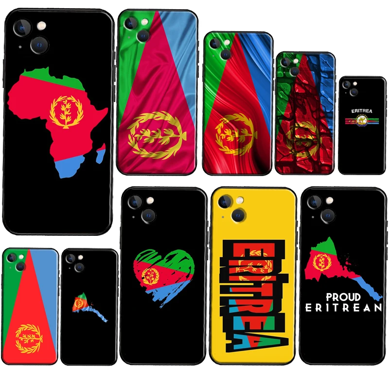 Eritre Bayrağı Telefon Kılıfı İçin iPhone 13 Pro 11 14 12 Pro Max XS 6S 7 8 Artı XR X SE2 13 Mini Kapak Kabuk