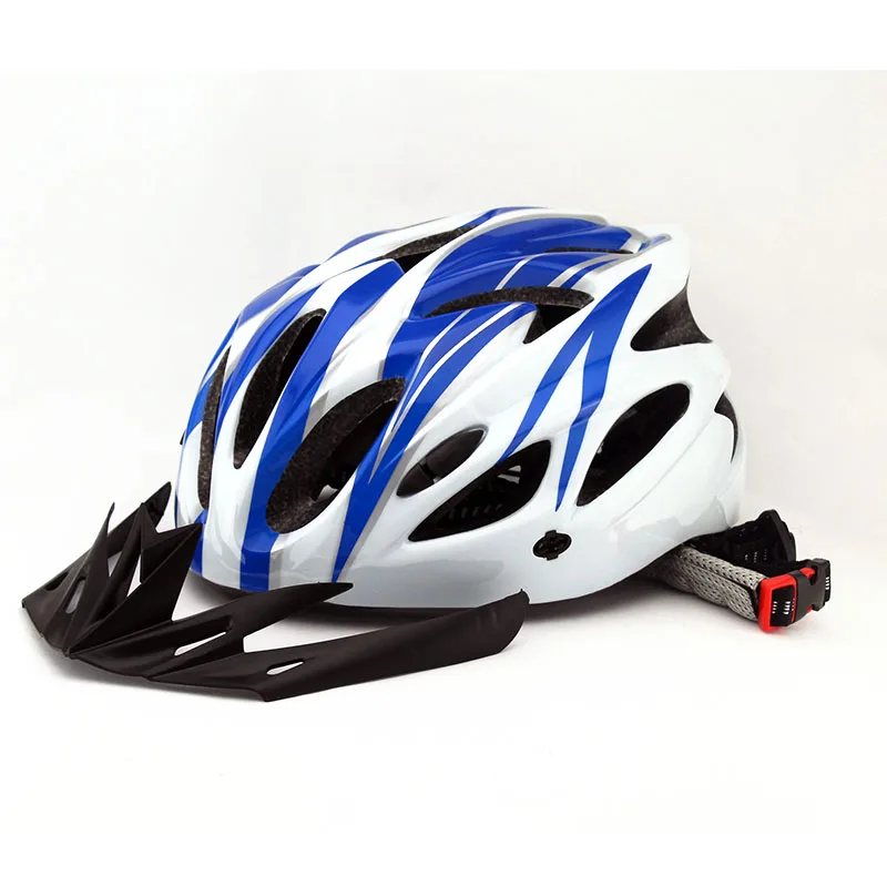 Erkek bisiklet kaskı Ultralight MTB Yol Bisiklet kask siperliği Güvenlik Bisiklet Ekipmanları Sürme Kask L 56-62cm
