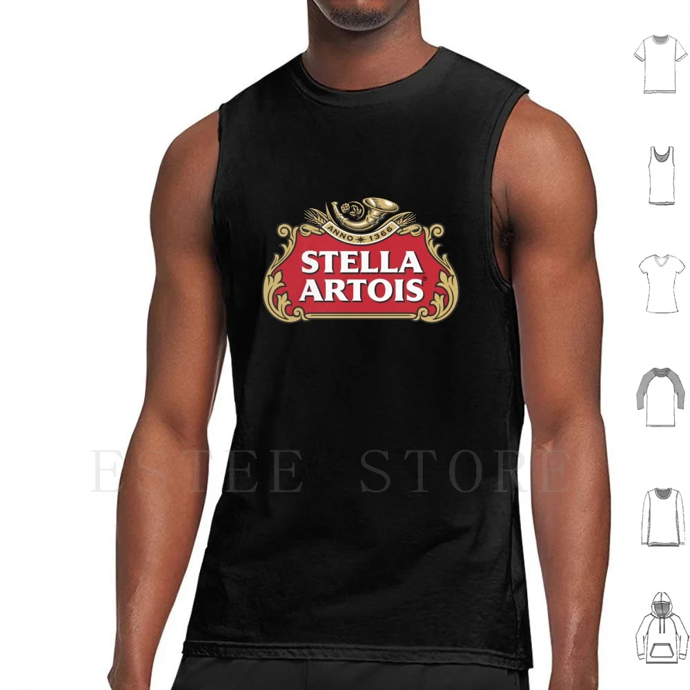 Güzel Stella Tankı Üstleri Yelek Kolsuz Stella Artois Stella Artois Bira Bira Pils Sarhoş İçme Carlsberg Jupiler