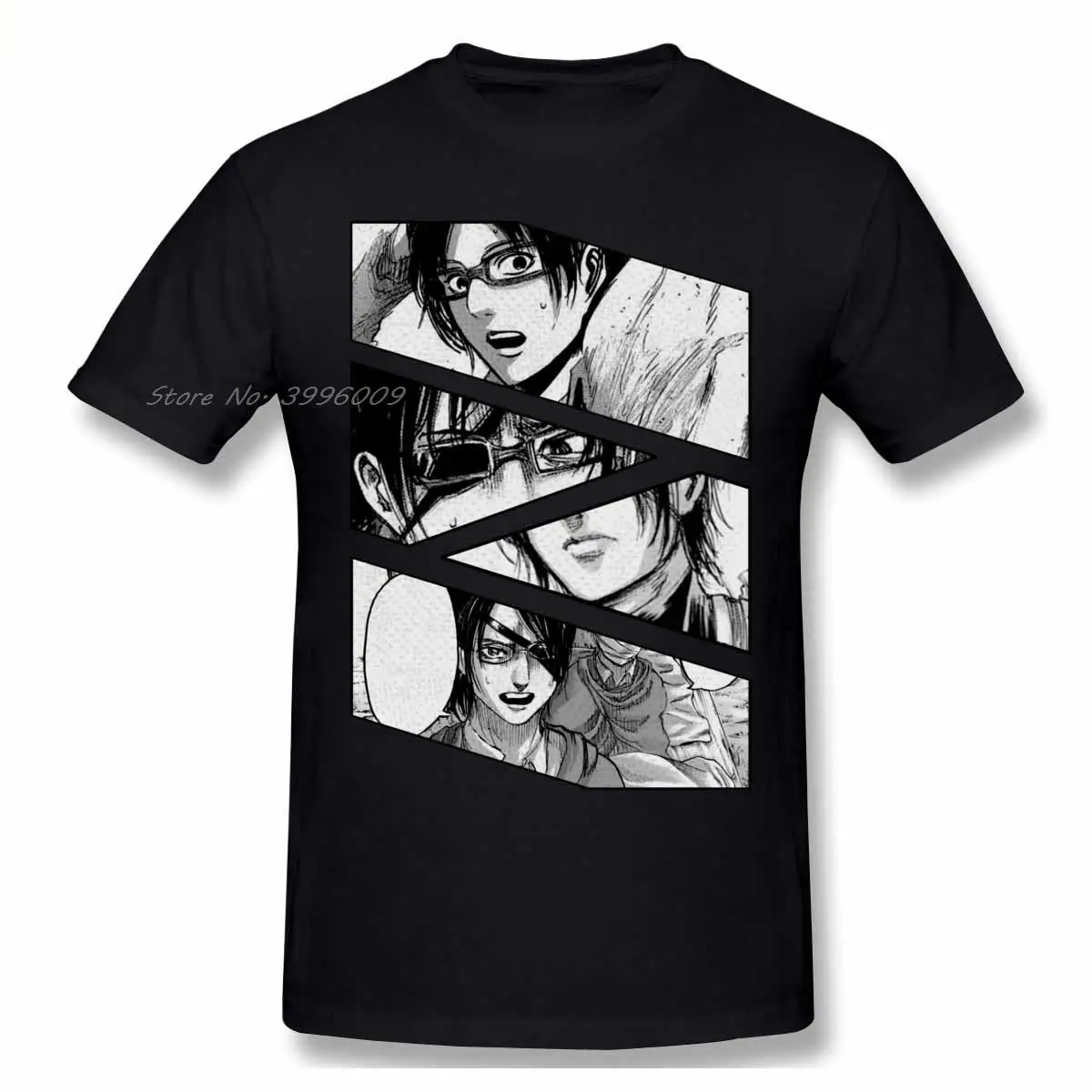 Hange Zoe Titan Snk Serin AOT Anime Manga T Shirt Büyük Boy Pamuk Crewneck Özel Kısa Kollu Gömlek
