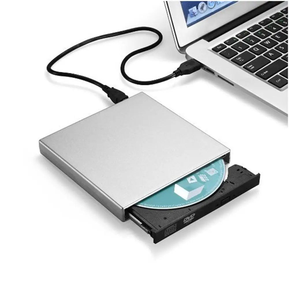 Harici USB 2.0 Yüksek Hızlı DL DVD RW Burner CD Yazıcı İnce Taşınabilir Optik Sürücü Dizüstü PC için