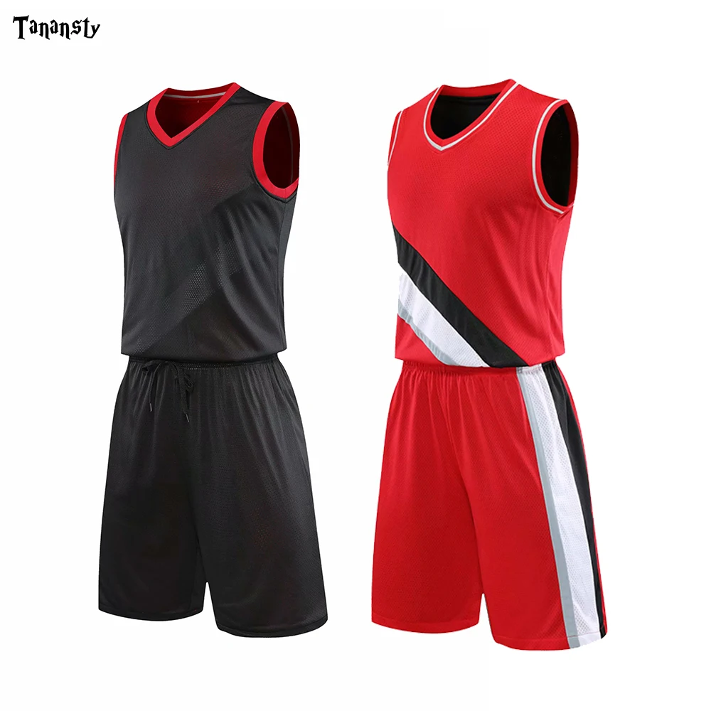 Her iki taraf Basketbol Takım Elbise Erkekler özelleştirilmiş Gerileme takım eğitim Formaları Şort Spor Giyim Kadın Üniforma Seti Baskı setleri