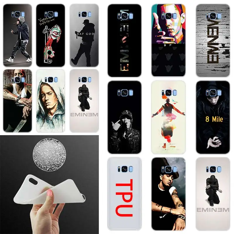 Hip Hop Rapçi Eminem Yumuşak Silikon Kılıf Samsung S21 S22 S20 S11 Ultra S10 S9 S8 Artı lite E 5G fe