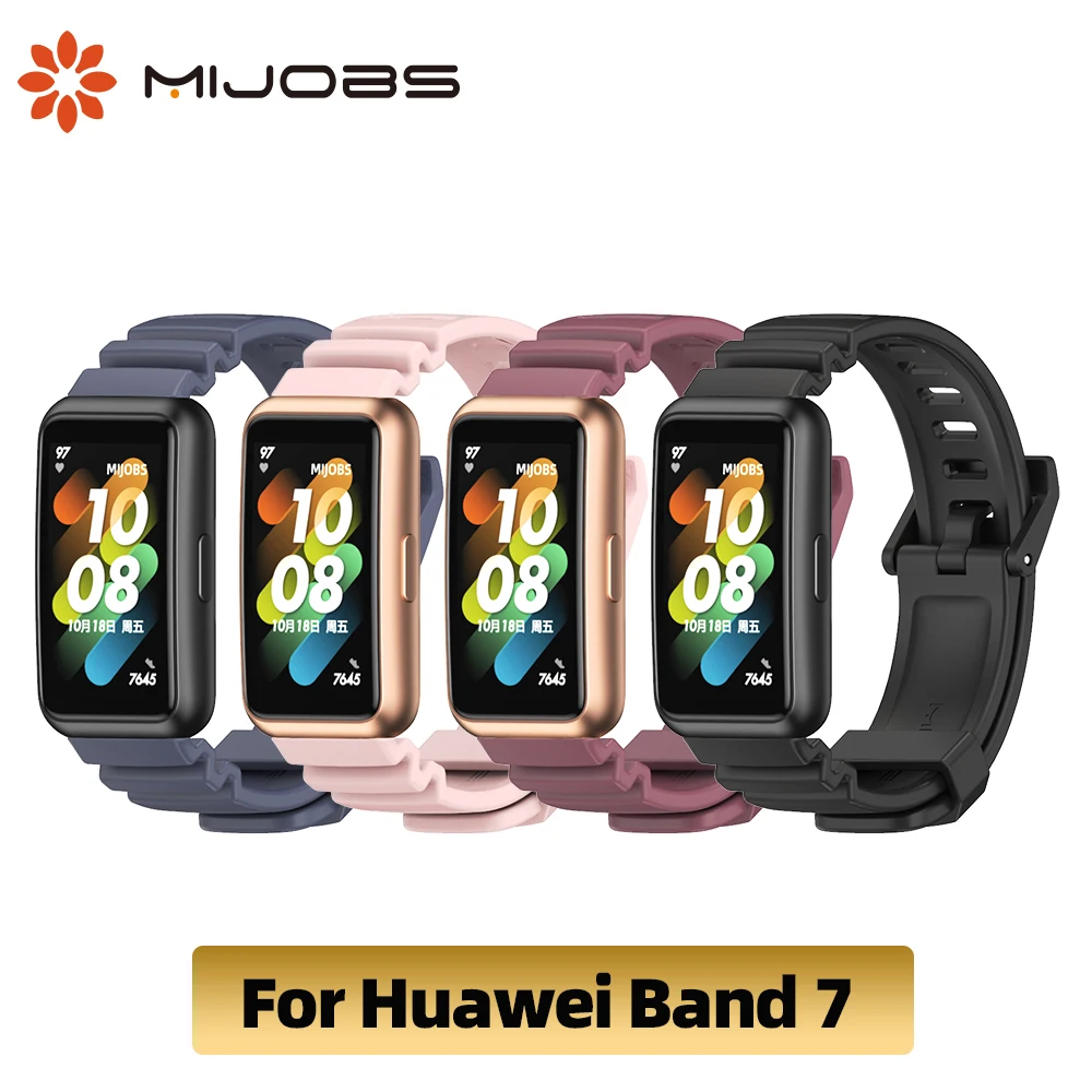 Huawei Band için 7 Bilezik Silikon Kayış İçin Huawei Watch Band 7 akıllı izle aksesuarları Yedek Watchband Correa