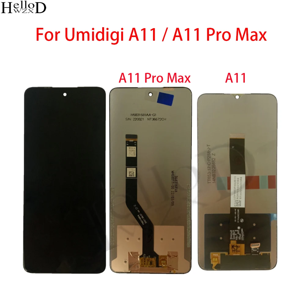Için Umıdıgı A11 Pro Max LCD ekran dokunmatik ekranlı sayısallaştırıcı grup UMI Umıdıgı A11 Ekran LCD Değiştirme
