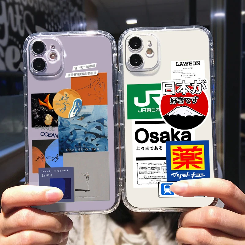 Japonya Tokyo Bilet Posteri Telefon Kılıfı İçin Apple iPhone 14 13 12 11 Mini XS XR X Pro MAX 8 7 6 Artı SE 2020 Şeffaf Kapak