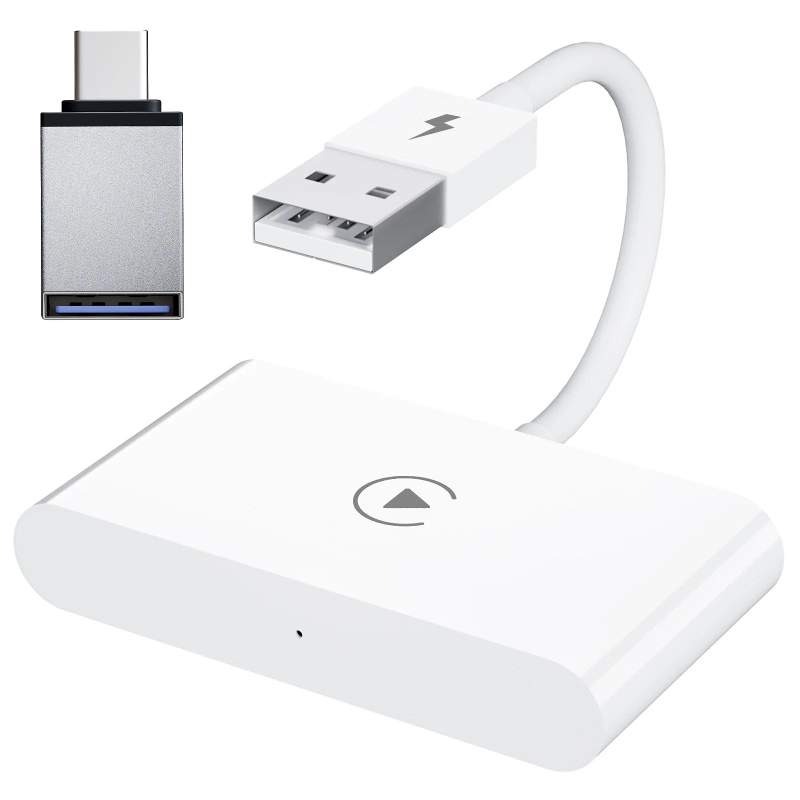 Kablolu Kablosuz CarPlay Adaptörü iPhone Çift Wifi Telefon Bluetooth uyumlu Araç Navigasyon USB Tip C CarPlay Dönüştürücü