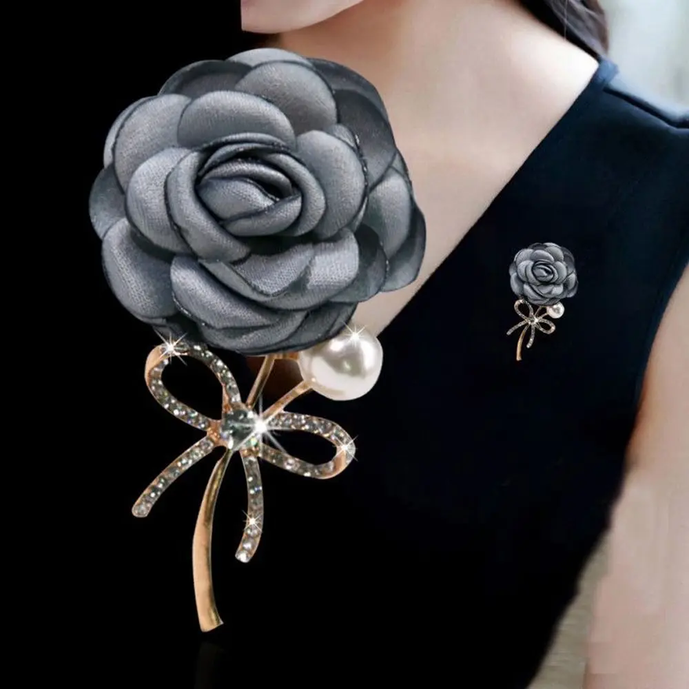 Kadınlar Gül Çiçek Yay Broş Bayan Mizaç Pin Kazak Ceket Broş Erkekler Kadınlar için Giyim Aksesuarları moda takı Hediyeler
