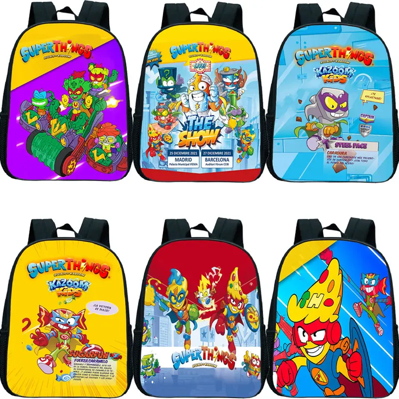 Kazoom Çocuklar Superzings Serisi 8 Anaokulu erkekler için sırt çantası Kız Superthings okul çantası Karikatür Çocuk Sırt Çantası Mochilas