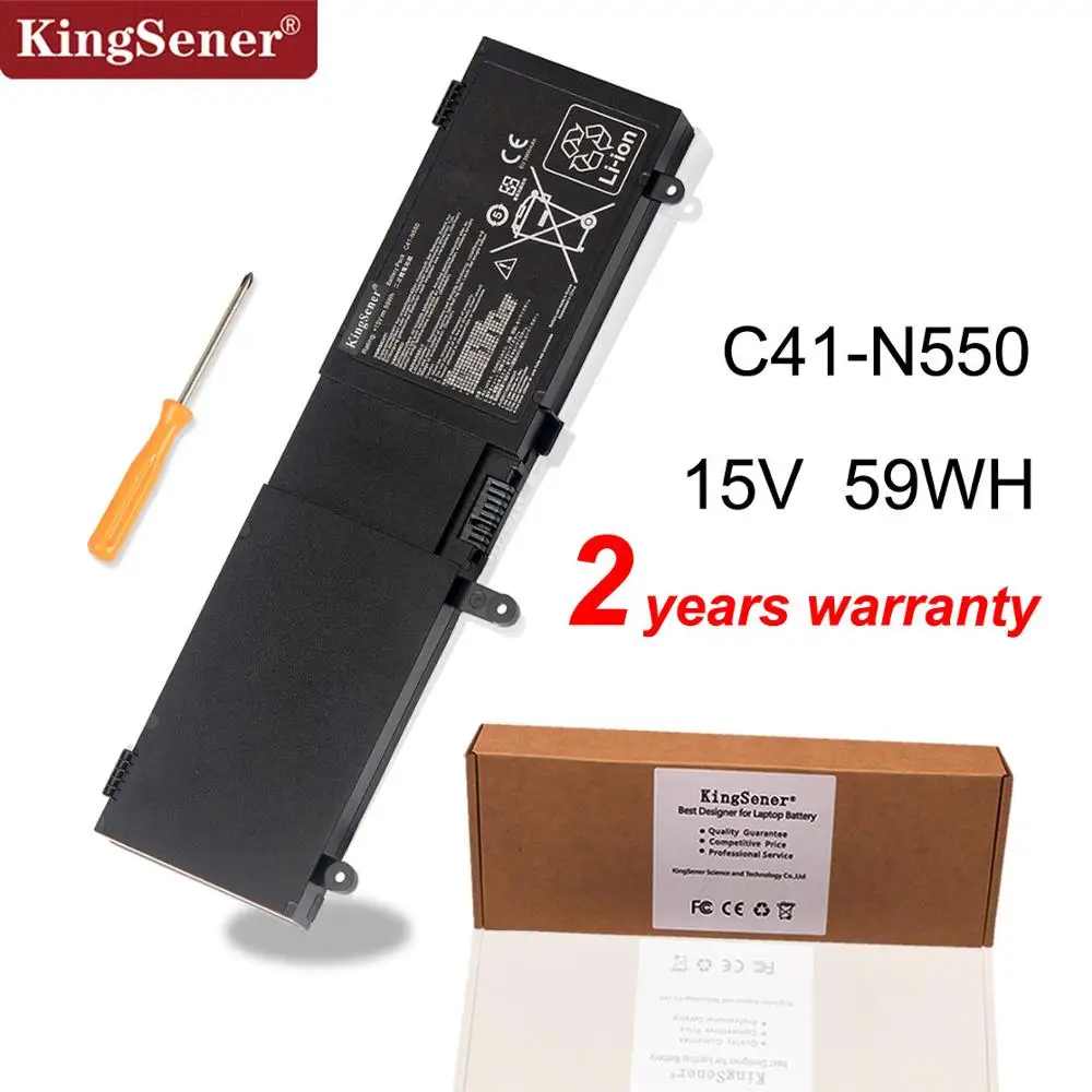 KingSener C41-N550 dizüstü pil asus için N550 N550J N550JA N550JV N550JK Q550L Q550LF N550X47JV G550JK G550JK 15V 90WH